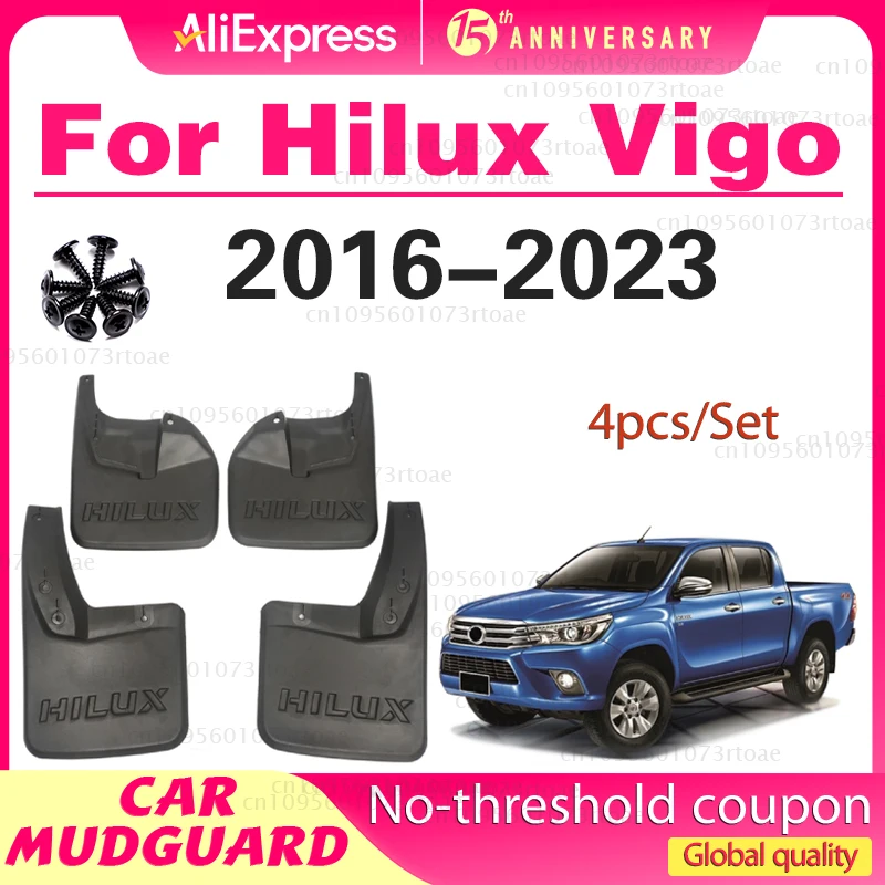 

For Toyota Hilux Vigo 2016 2017 2018 2019 2020 2021 2022 2023 Fender Mudguard Mud Flaps Guard Splash Flap Mudguards Car Accessor