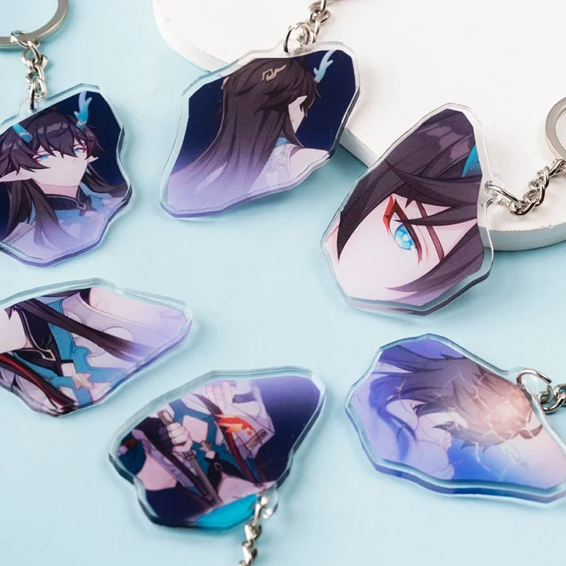 Honkai:Star Rail Imbibitor Lunae 1-6 Eidolons Acrylic Keychain Strap Lanyard For Mobile Phone Case Car Keychain Doll Accessories