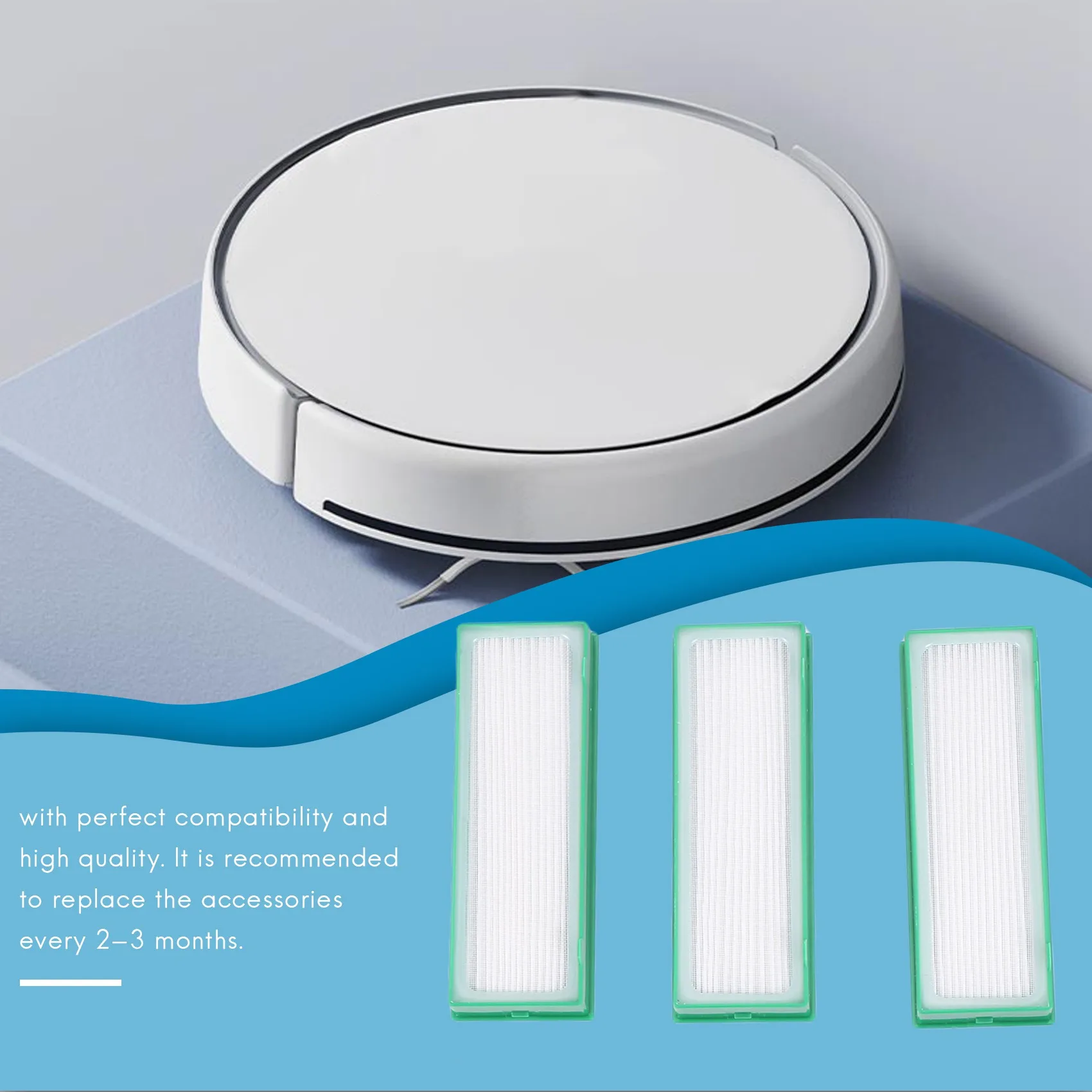 Аксессуары A66T, круглая щетка, фильтр, боковые щетки, запасные части для робота-пылесоса Vorwerk Kobold VR200