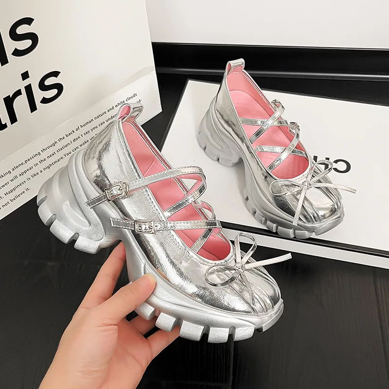 

Womens Mary Jane Shoes Exquisite Sweet Style Chunky Sneakers for Woman Fashion Shallow Casual Shoes Designer Shoes Zapatos Mujer