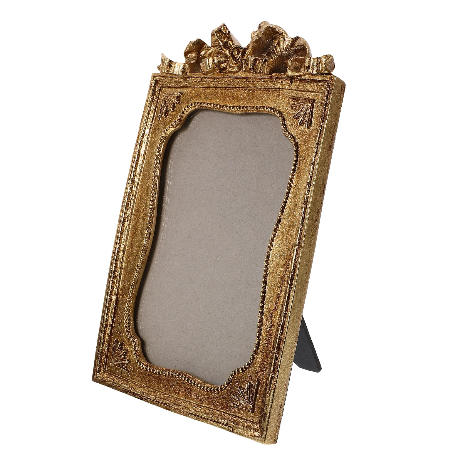 

Resin Picture Frame Vintage Design Bright Color Unique Shape For Home Coffee Shop Tabletop Photo Holder