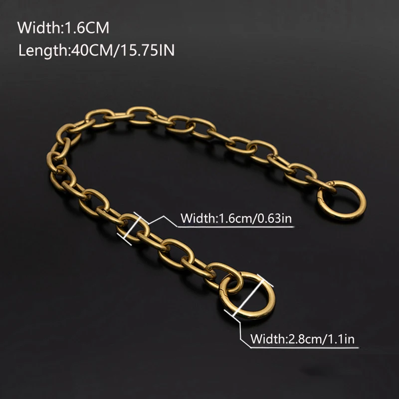 1PC Metal Chain Bag Strap Extension Chain Extension Shoulder Strap Underarm Bags Modification Bag Chain Strap Bags Accessories