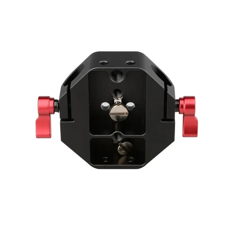 HDRIG Universal Camera Baseplate Quick Release Plate with 5mm Rod Rail Clamp QR Plate Tripod Mount for Sony Canon Camera Cage