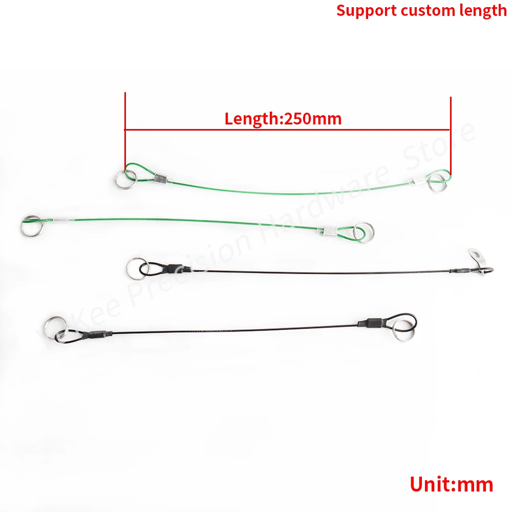 25cm Anti Bite Steel Fishing Line Steel Wire Leader With Swivel Fishing Accessory Lead Core Leash Fishing Wire