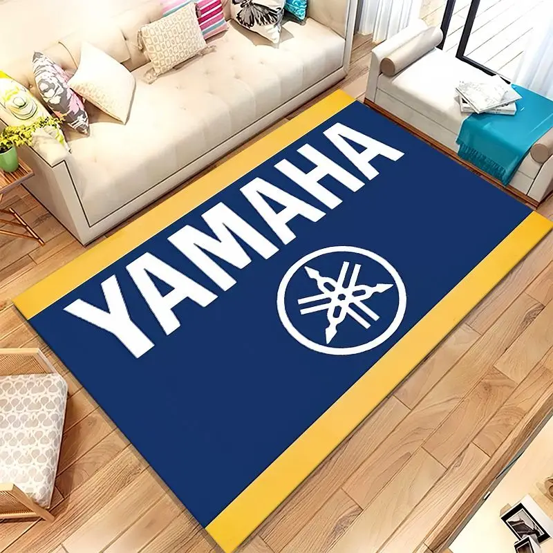 Vintage Y-Yamahas Style Racing Biker Garage Moto Soft Non-Slip Area Rug for Living Room,Bedroom Carpet Mat for Sofa,Home Decor