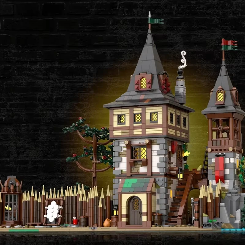 3132PCS MOC castello medievale da costruzione orso castello del re modello di assemblaggio blocchi di costruzione giocattolo regalo di compleanno per bambini