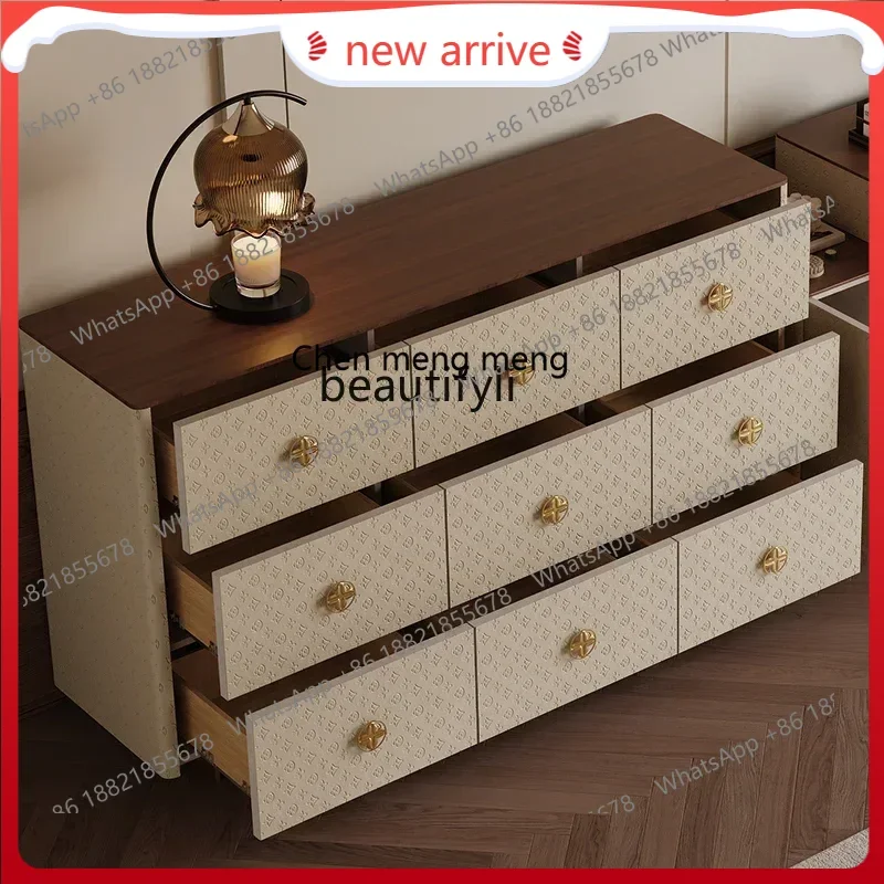 SS ss7486 Retro embossed Chinese solid wood chest, model room, bedroom storage cabinet, entrance entrance, dining side cabinet