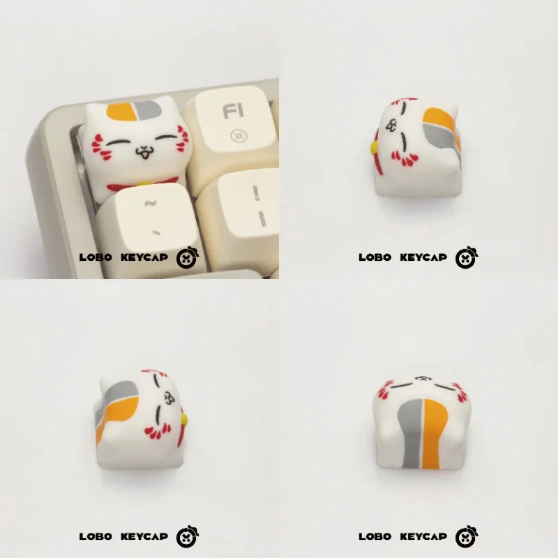 Anime Keycaps Natsume's Book of Friends Resin Madara Custom Handmade Cute Key Cap for Mechanical Keyboard Replacement Keys