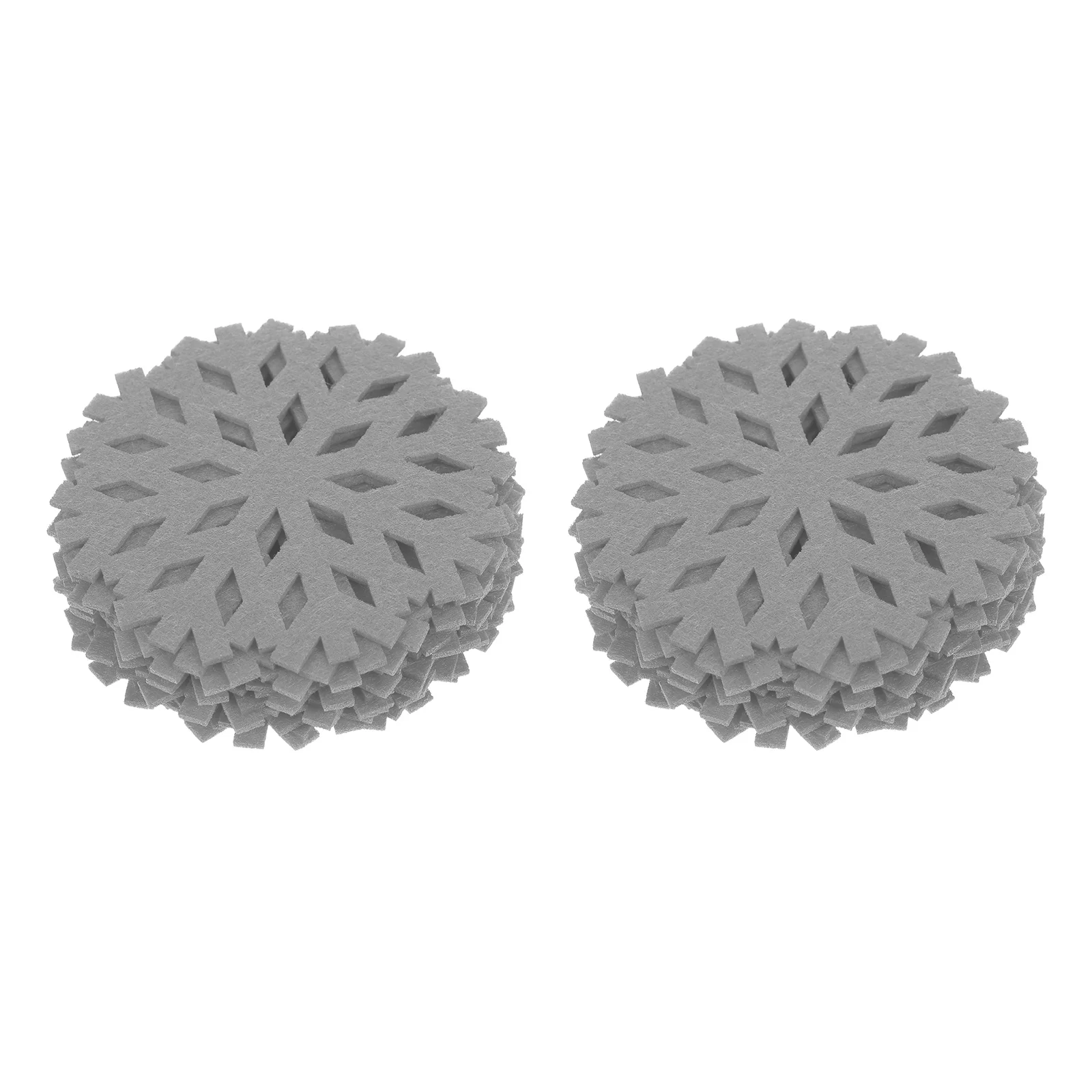 

12Pcs Snowflake Cup Coasters Christmas Home Heat Insulation Cup Mats Non-Slip Mug Pads Decorative Table Mats for Living Room