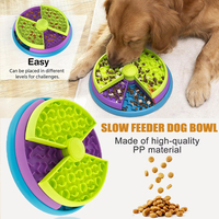 Dog Puzzle Slow Feeder Interactive Enrichment Dog Toys Layers Detachable Slow Eating Dog Bowl Anti-anxiety Dog Feeder Bowl
