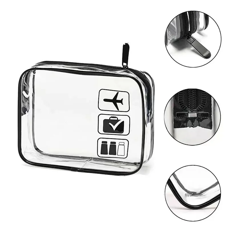 Women Transparent PVC Travel Packing Organizers Bag Cases Pouch Travel Toothbrush Towel Luggage Cosmetic Toiletry Storage Bag