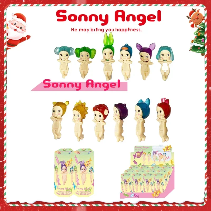 

Sunny Angel Candy Series Tide Play Doll Christmas Car Decoration Computer Mobile Phone Paste Decoration Cute Blind Box