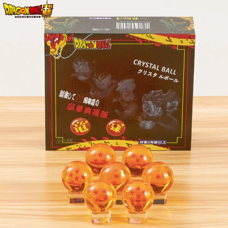 Dragon Ball 7 Stars Crystal Ball All Resin Sphere Collection Model Christmas Anime Present Ornament Accessories Toys Gifts