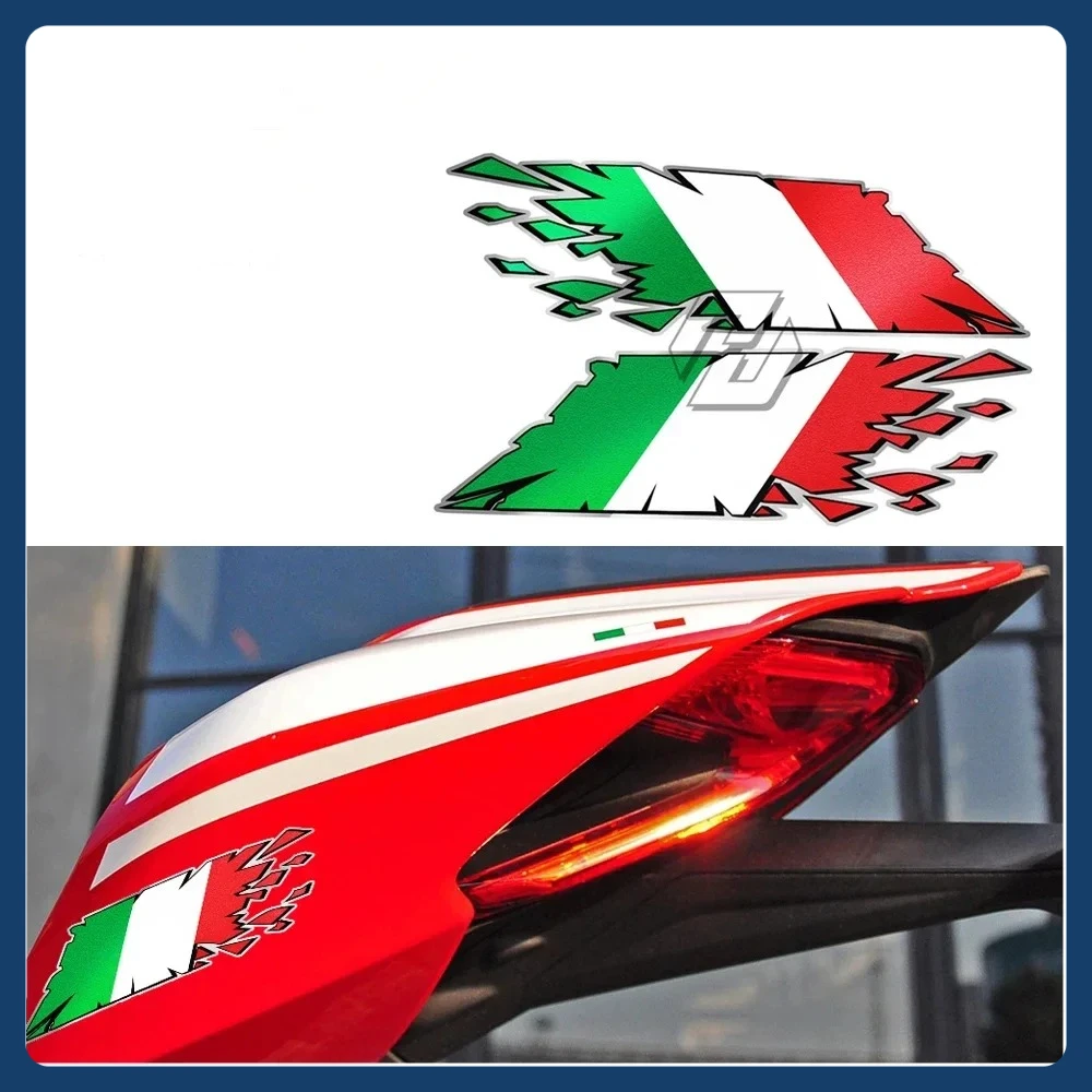 

Наклейка на мотоцикл для Vespa GTS GTV Fly Ducati Monster Aprilia MV Triumph, наклейки на бак мотоцикла, итальянский флаг, стиль «ручка»