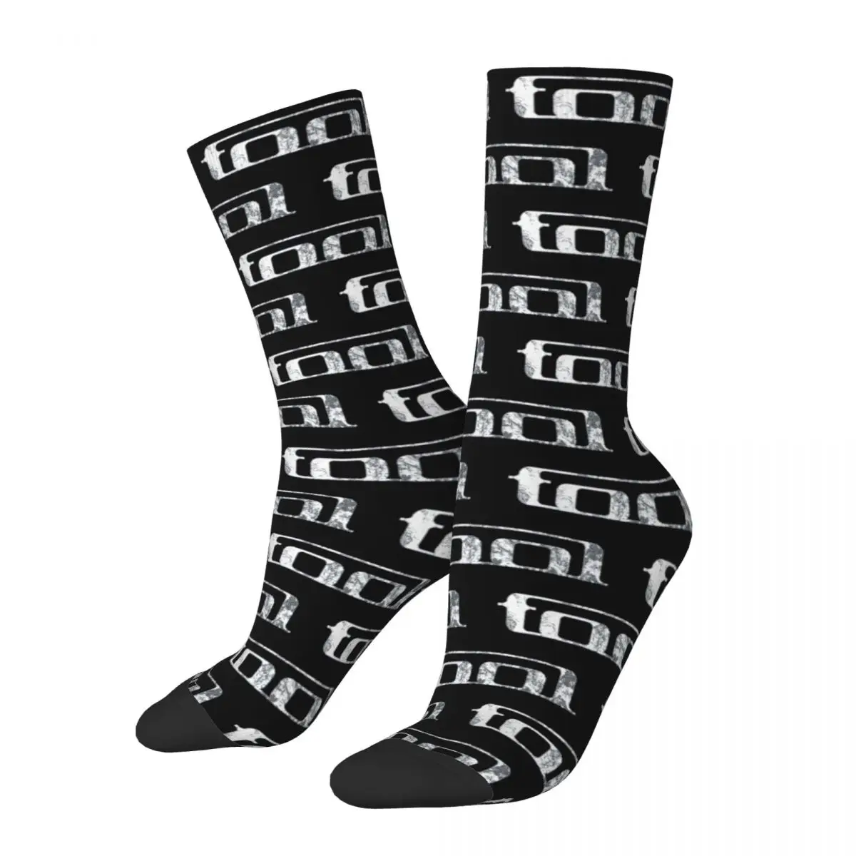 Colorful Tool Band Logo Design Sports Crew Socks Stuff Spring Autumn Winter Metal Music Cotton Crew Socks Sweat Absorbing