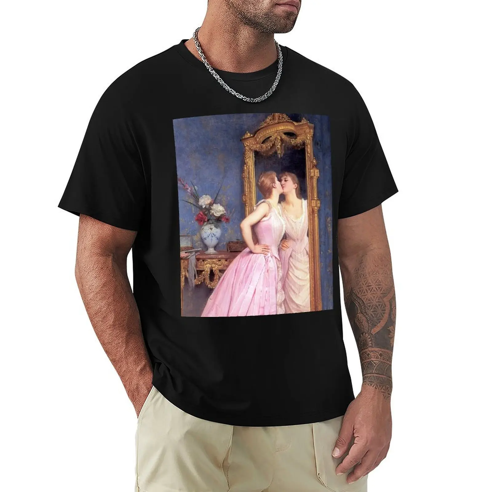 Toulmouche's Vanity T-Shirt Basic Solid Color Short Sleeve T-Shirt