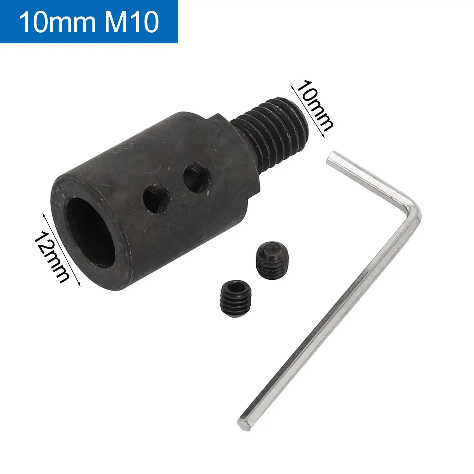 CNC-koppeling M10-adapter Werkplaats Metaalbewerking 5-14 mm Drijfstang Vervanging Zaagslijper Staal Hoge kwaliteit