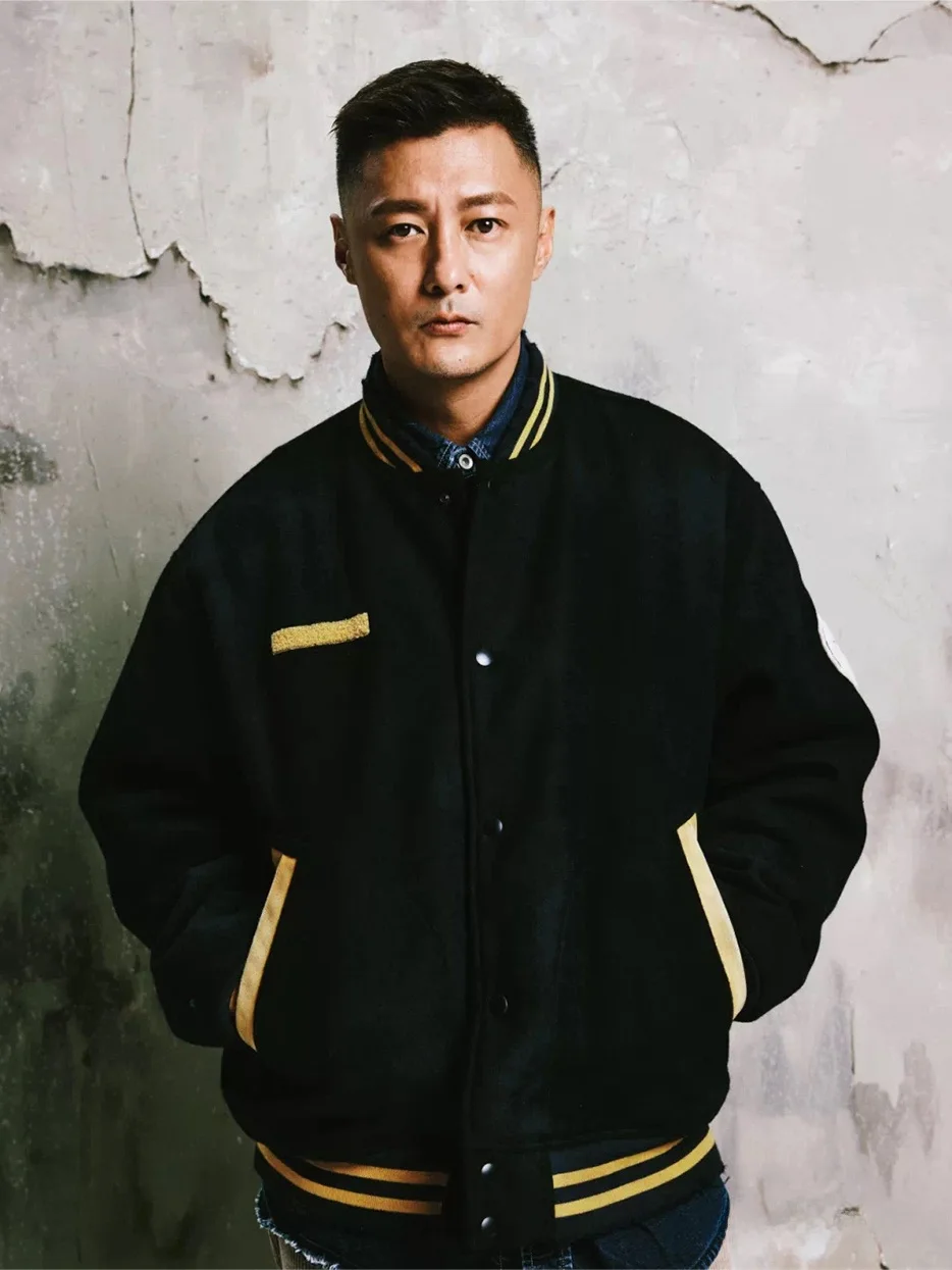 

MADN BASEBALL JAET Men's Woolen Baseball Coat Wu Wen Le Patchwork Jaet Trendy Youth Outerwear Winter Thiened Long Sl...