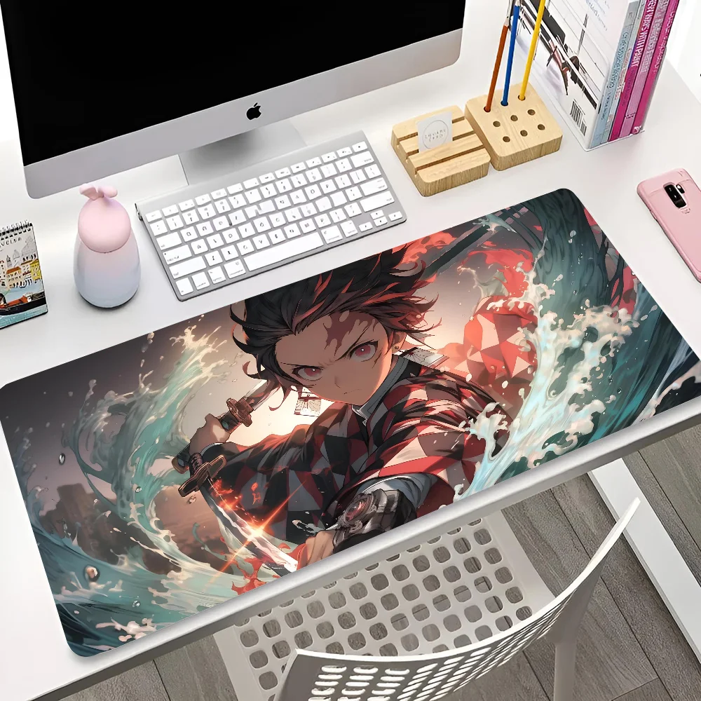 

1pc Demon Slayer Kimetsu Yaiba Tanjiro Mouse Pad Desk Mat With Pad Gaming Accessories Prime Gaming XXL Keyboard Pad Padding Mat