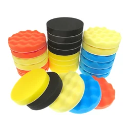 5 Pcs Buffing Polishing Pads 6 Inch Backing Plate Compound Sponge Cutting Pad 150mm for Car Buffer Polisher Compounding Waxing