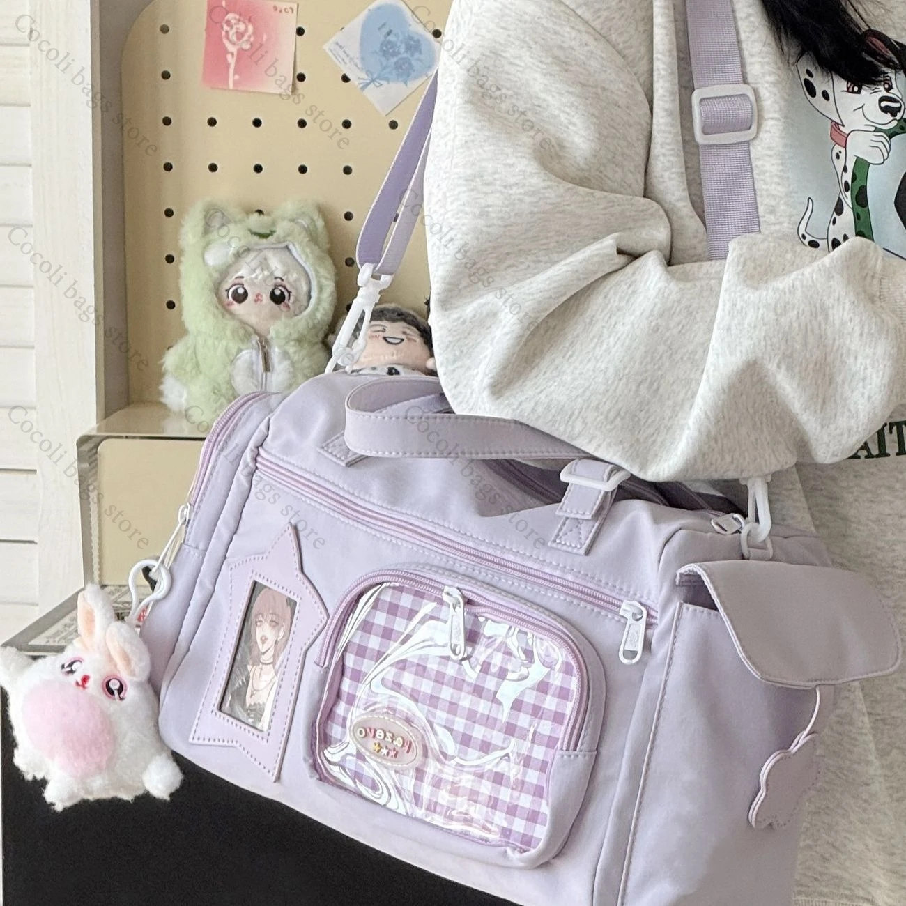 Large Capacity Ita Bag Shoulder Bag Light Weight Itabag Women's Bag Comic Con Bag Daily Travel Bag Cross Bag for Women