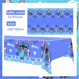 Disney Lilo & Stitch Perlengkapan Pesta Piring Cangkir Taplak Meja Balon Hiasan Kue Kotak Hadiah Dekorasi Pesta Ulang Tahun Baby Shower 10 fiesta disney dengan penjualan terbaik - №