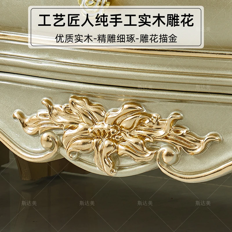 Three four five chest cabinet luxury bedroom bedside multi-layer drawer large capacity storage cabinet