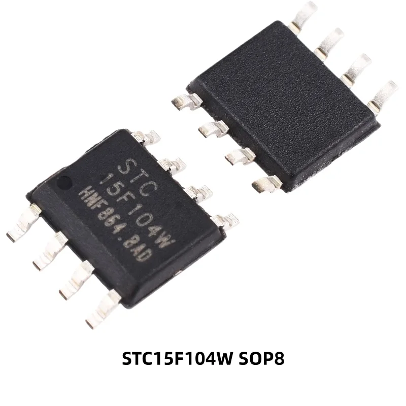 STC15F104W/STC15W100 Mikrocontroller-Chips, Inline-DIP8, Oberflächenmontage-SOP8 – Detail 2