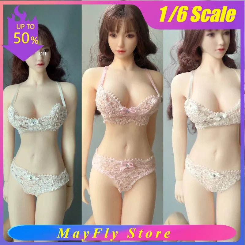

1/6 Scale Woman Soldiers Lace Bra Underwear Set Clothes Model Hobbies for 12 Inch Action Figures Dolls Handmade DIY