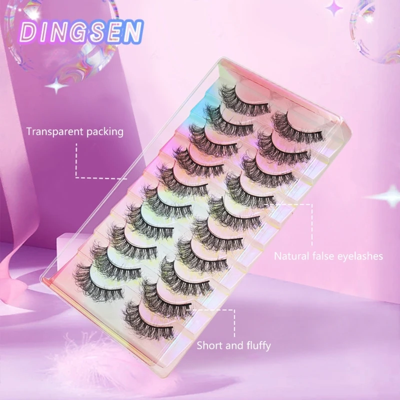 Handmade Eyelashes Fluffy-Mink Lashes Natural Mink-False Eyelashes Makeup Lashes Drop Shipping