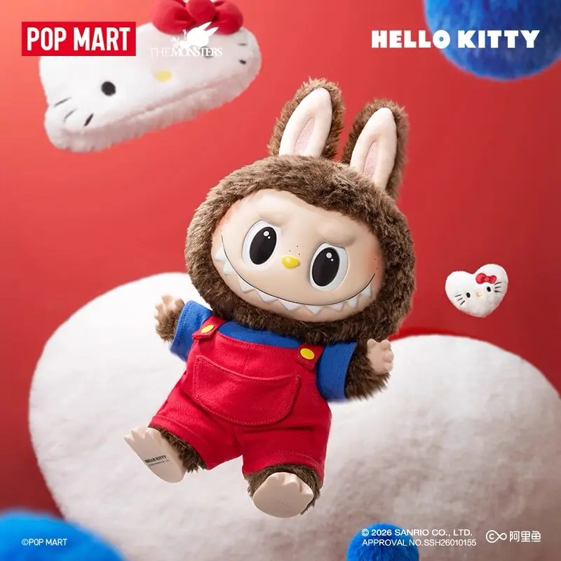 

POPMART THE MONSTERS × HELLO KITTY Collaboration Series 38cm Doll labubu creative surprise collection Holiday gift Decoration