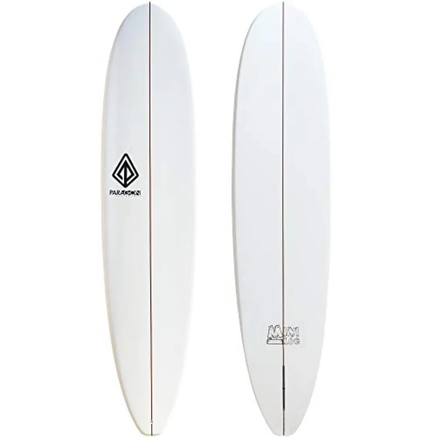 

Эпоксидная доска для серфинга из стекловолокна, высокопроизводительная, для развлечений, с одним плавником, лонгборд для любых волновых условий, 8'0 9'0, светло-голубая