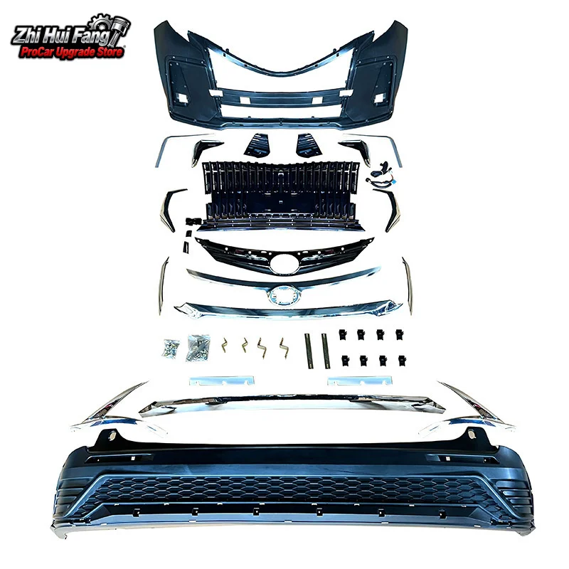 Full Body Kit Front Rear Bumper Front Grille Daytime Running Light for 2022 Granvia Modification
