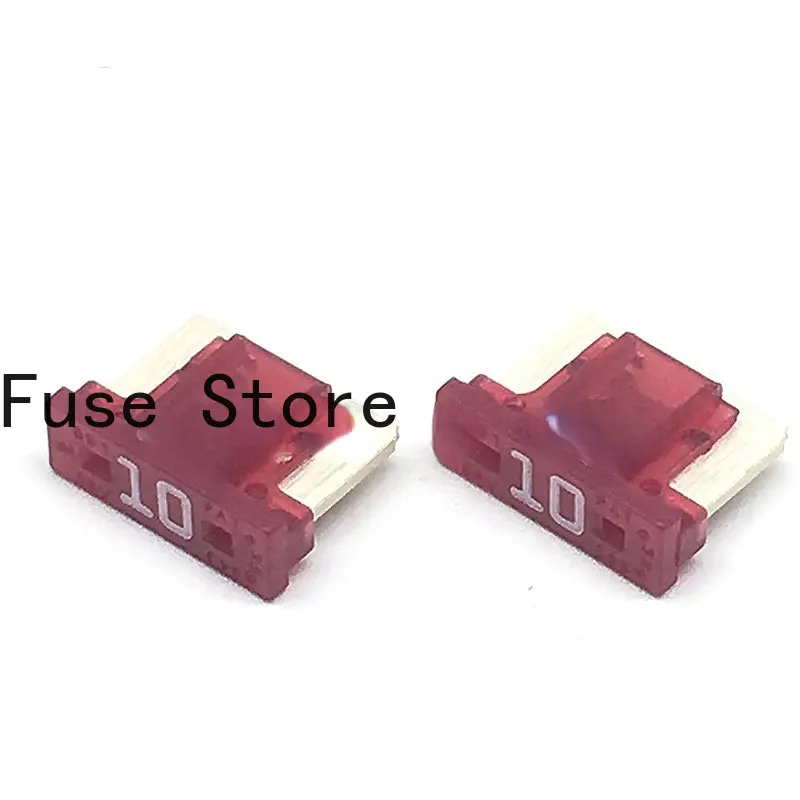 10Pcs Geïmporteerde Mini Plug-In Auto Zekering 0891010.NXS 891 10A 58V Platte Pin