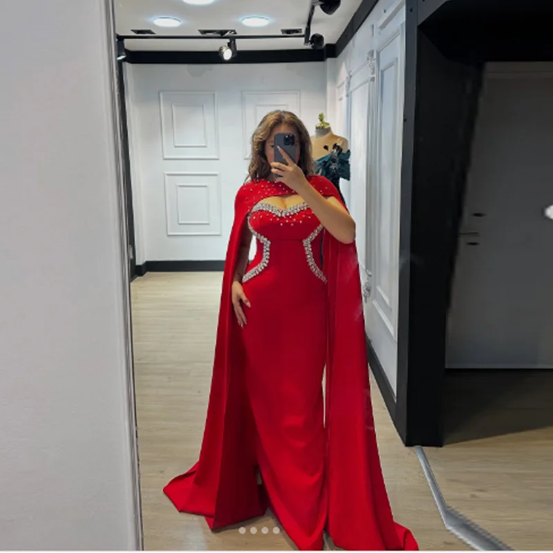 

Джерси по индивидуальному заказу, шаль с бисером, высокий воротник, прямые длинные платья, на заказ, для женщин, роскошный вечер, элегантная вечеринка, свадьба