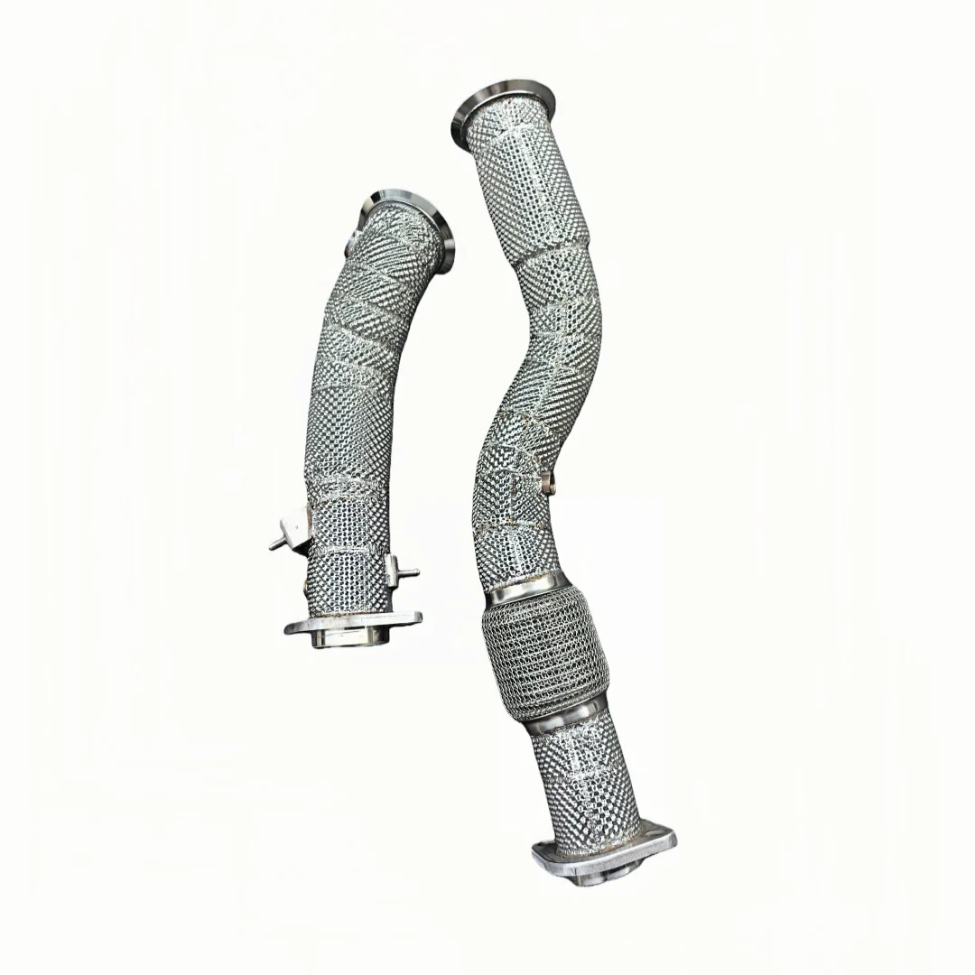 DEX 304 Stainless Steel High Flow Exhaust Downpipe Heat Shield for 2021-2024 for M2/M3/M4 G80/G82/G87