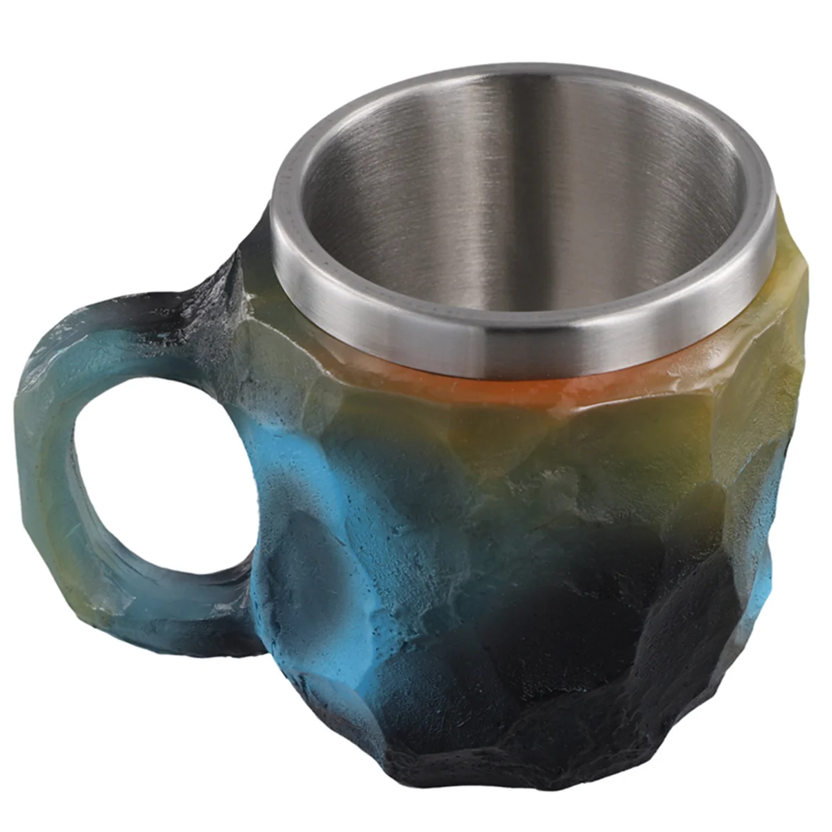 SuperDeals エレガントで豪華なミネラルクリスタルコーヒーマグ、カラフルなクリスタルマグ半透明コーヒーマグ、ホームオフィスコーヒーマグ用