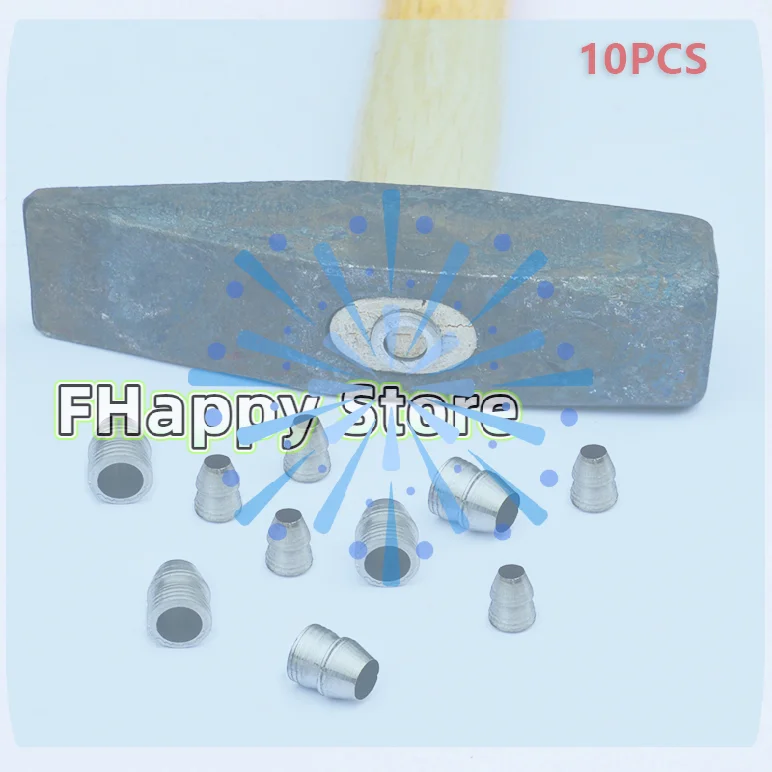 10Pcs Safety Round Handle Wedges Steel Hammer Handle Splitting Wedge Set For Axe Claw Hammer Steel For Carpentry Maintenance