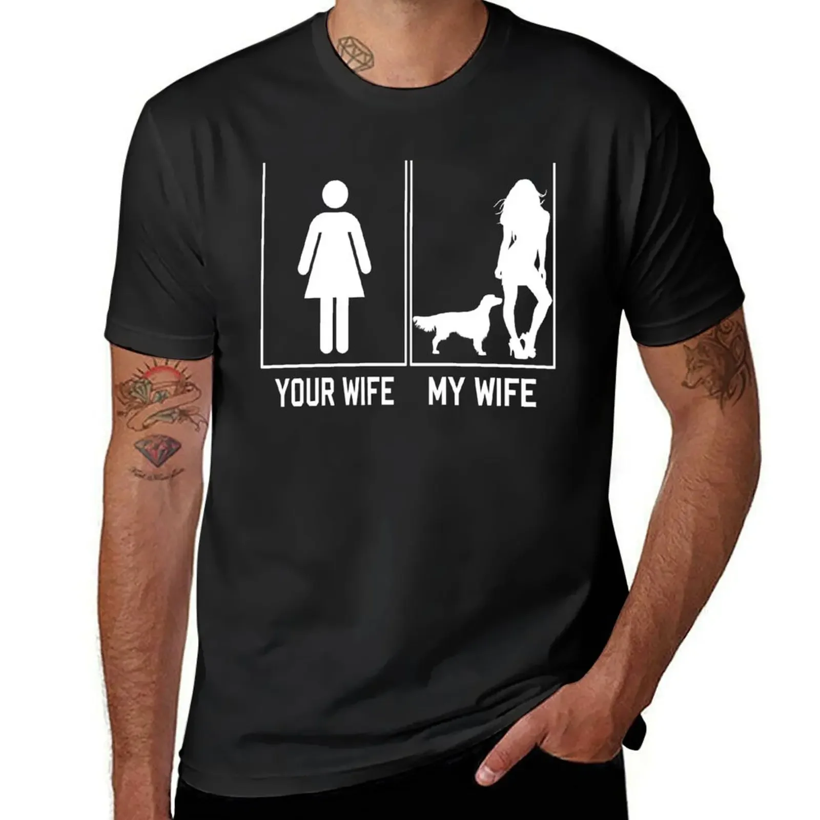 

Your Wife My Wife irish Setter Funny Gift For Husband T-Shirt man t shirt t shirts men