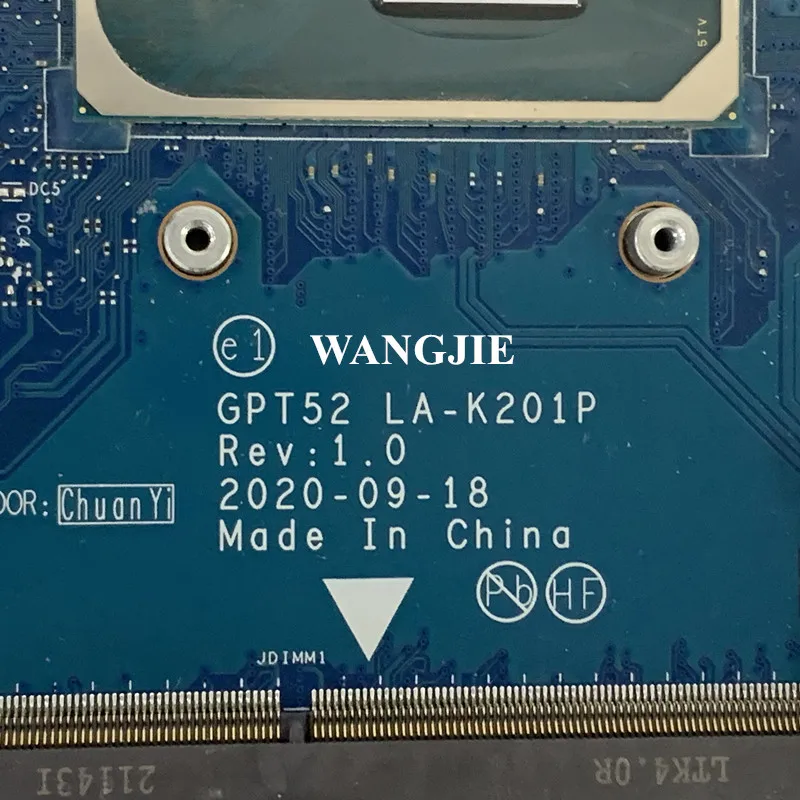 WANGJIE M30792-601 For HP 15-DW 15T-DW 15S-DU 15-DU 250 G8 Motherboard GPT52 LA-K201P M29208-601 M29209-601 M31110-601