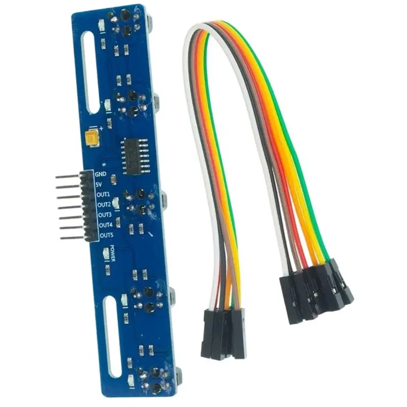 AYHF 5 Channel Infrared Reflective Sensor TCRT5000 Line Tracking Sensor