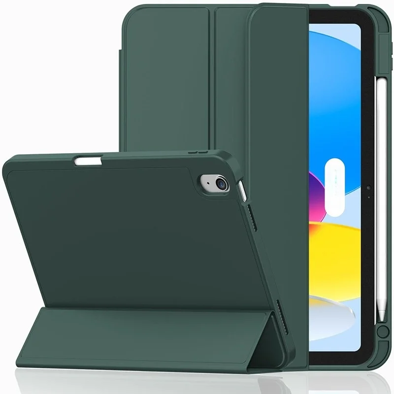 Für iPad 10. und 11. Generation A16 10,9 11 Zoll Weiche Leder-Folio-Hülle mit Schlaf-Wach-Funktion Stoßfeste Solide Schutzhülle – Detail 8
