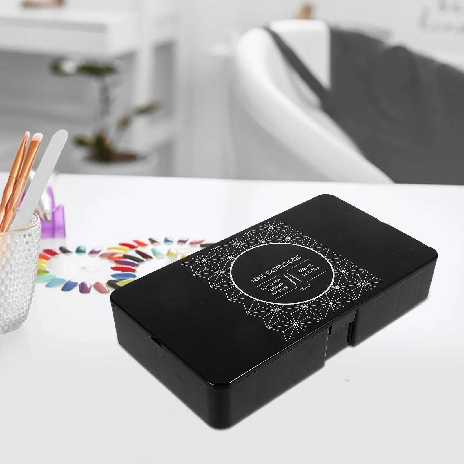 

600 шт. прозрачных накладных ногтей в форме миндаля, полное покрытие, для наращивания, DIY, для салонов красоты, натуральные, бесшовные, кристальные