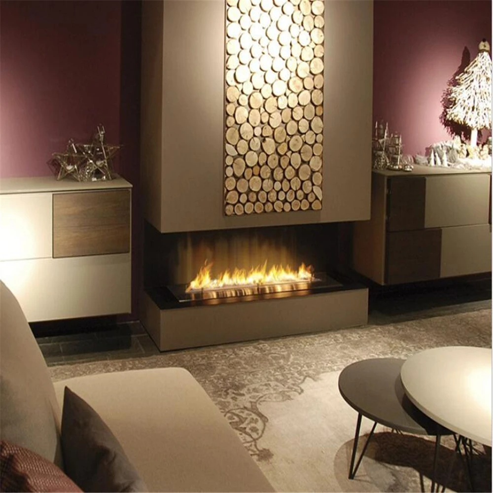 tuya wifi bio ethanol fire bio kamin electric fireplace automatic smart burner chimonas bioethanol fire