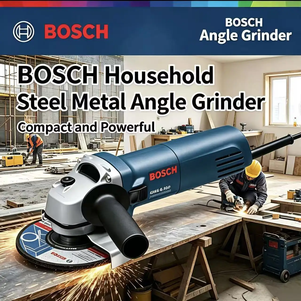meuleuse-d'angle-bosch-gws-800-polisseuse-portable-filaire-brosse-de-meulage-machine-de-decoupe-professionnelle-outil-electrique