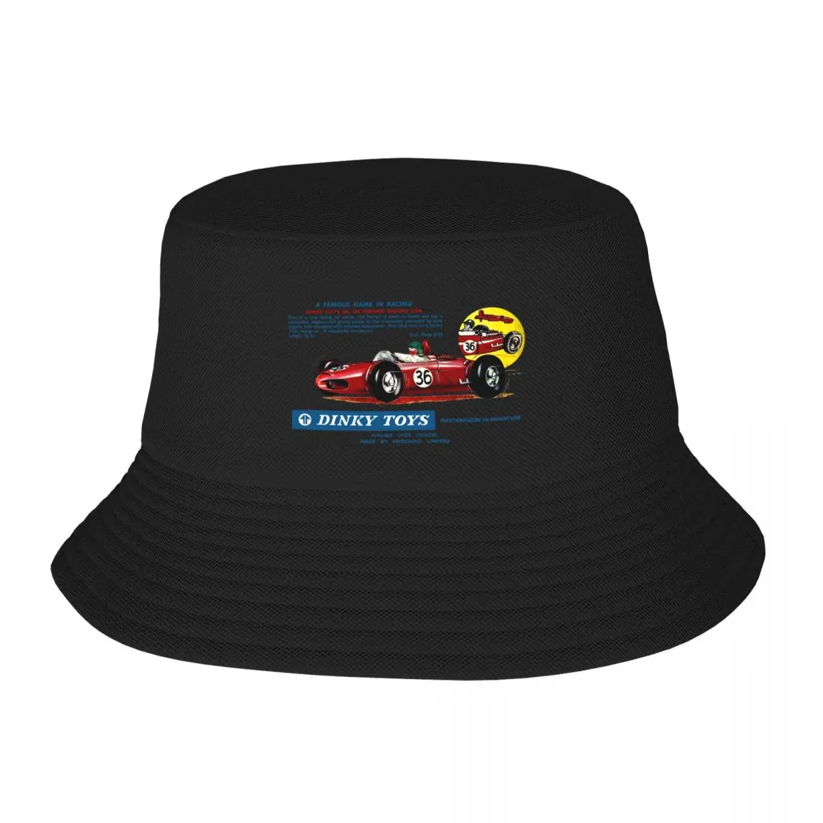 DINKY TOY RACING CAR - ADVERT Bucket Hat |-F-| sun hat New In The Hat Golf Women's Beach Outlet Men's