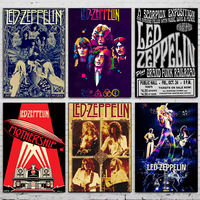 Band L-Led Vintage Z-ZepPeLinS Poster HD art sticky wall waterproof home living room bedroom bar aesthetic decoration