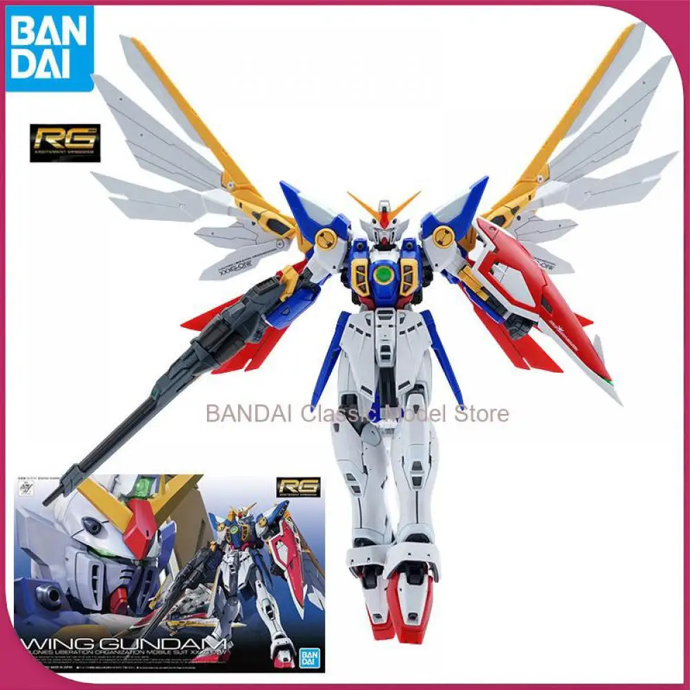 

Bandai Genuine RG Wing GUNDAM Action Figure XXXG-01W Gundam Model Kit Wing Gundam EW Toys for Boys Gifts For Children