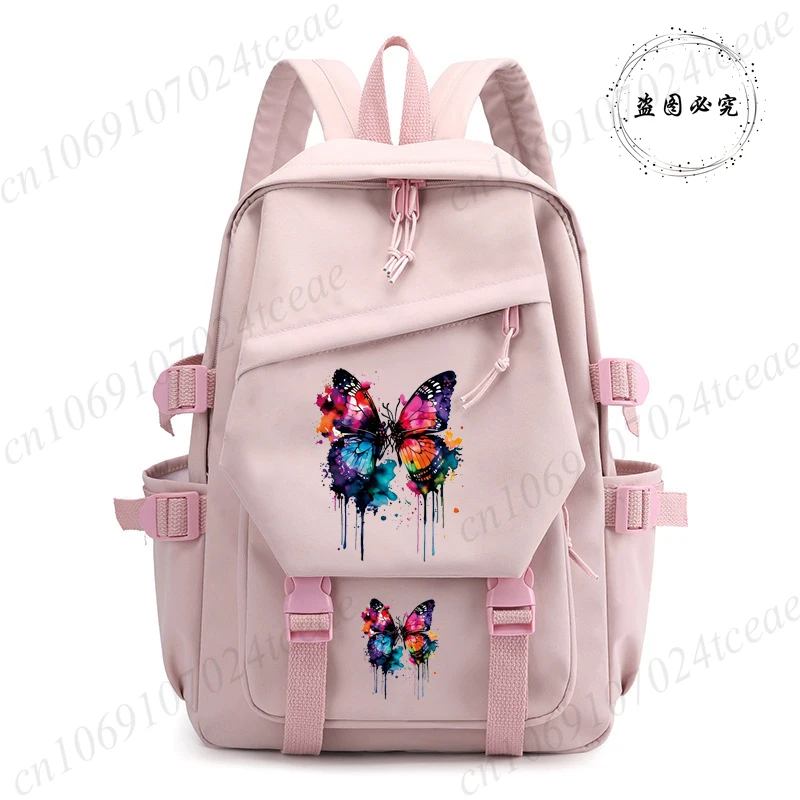 Back To School Anime School Backpack for Students Kawaii Watercolor Beautiful Design Bagpack Anime Backpacks for Girl School Bag