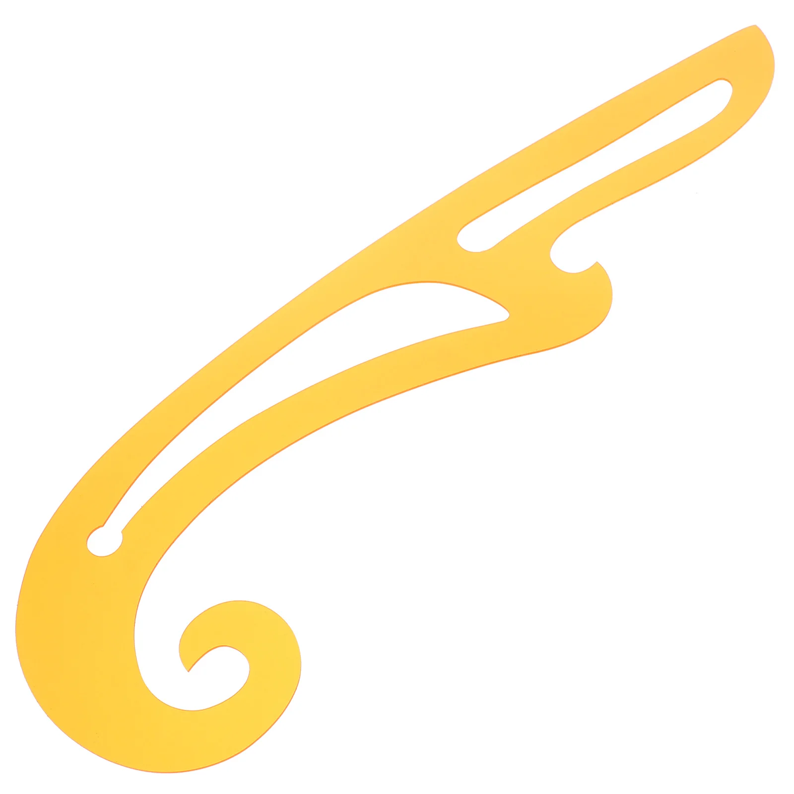 Regla curva de diseño, herramienta de dibujo multiusos de borde liso de plástico para hacer patrones de prendas, regla de corte de tela